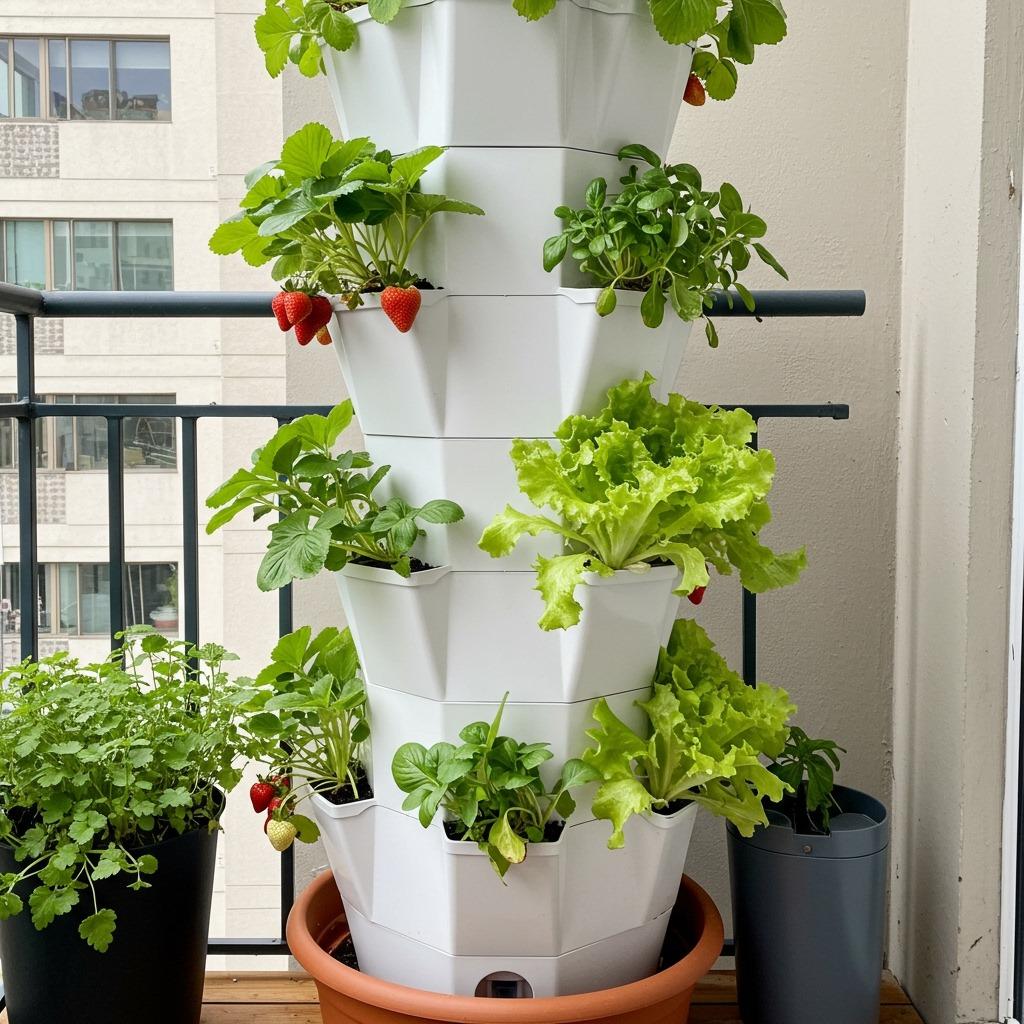 Vertical Tower Planters for Maximum Yield