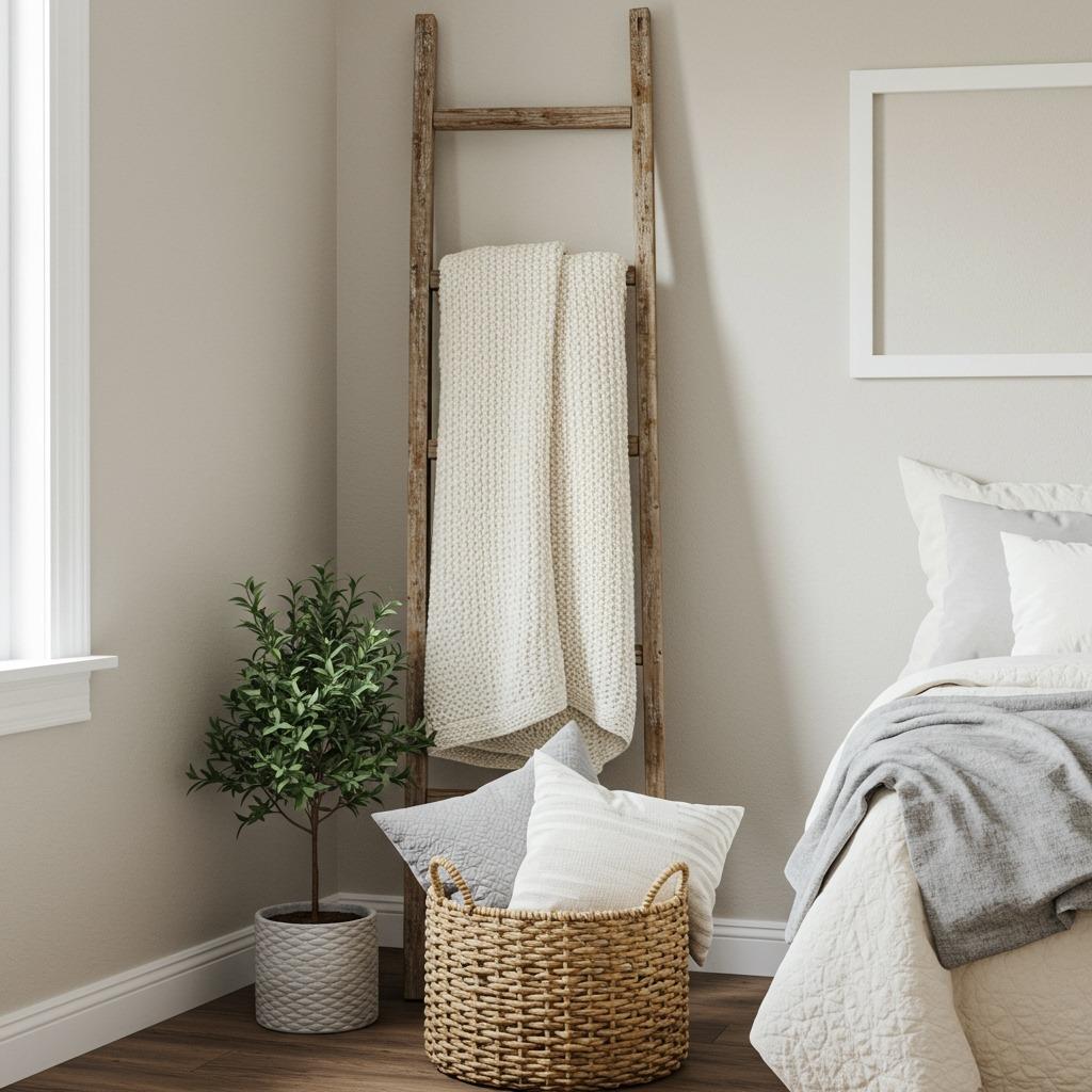 Vintage Ladder Decor Display