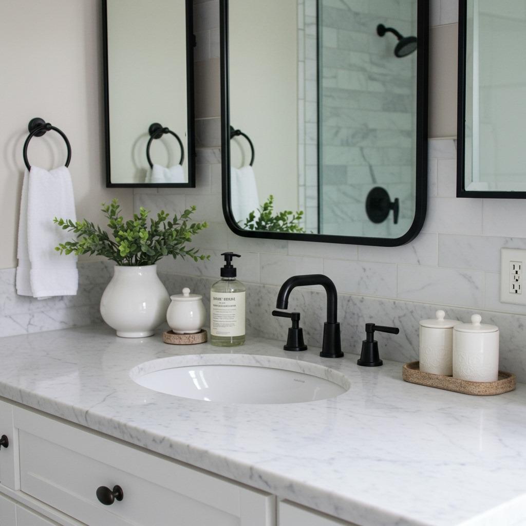 Why Black and White Bathrooms Never Go Out of Style