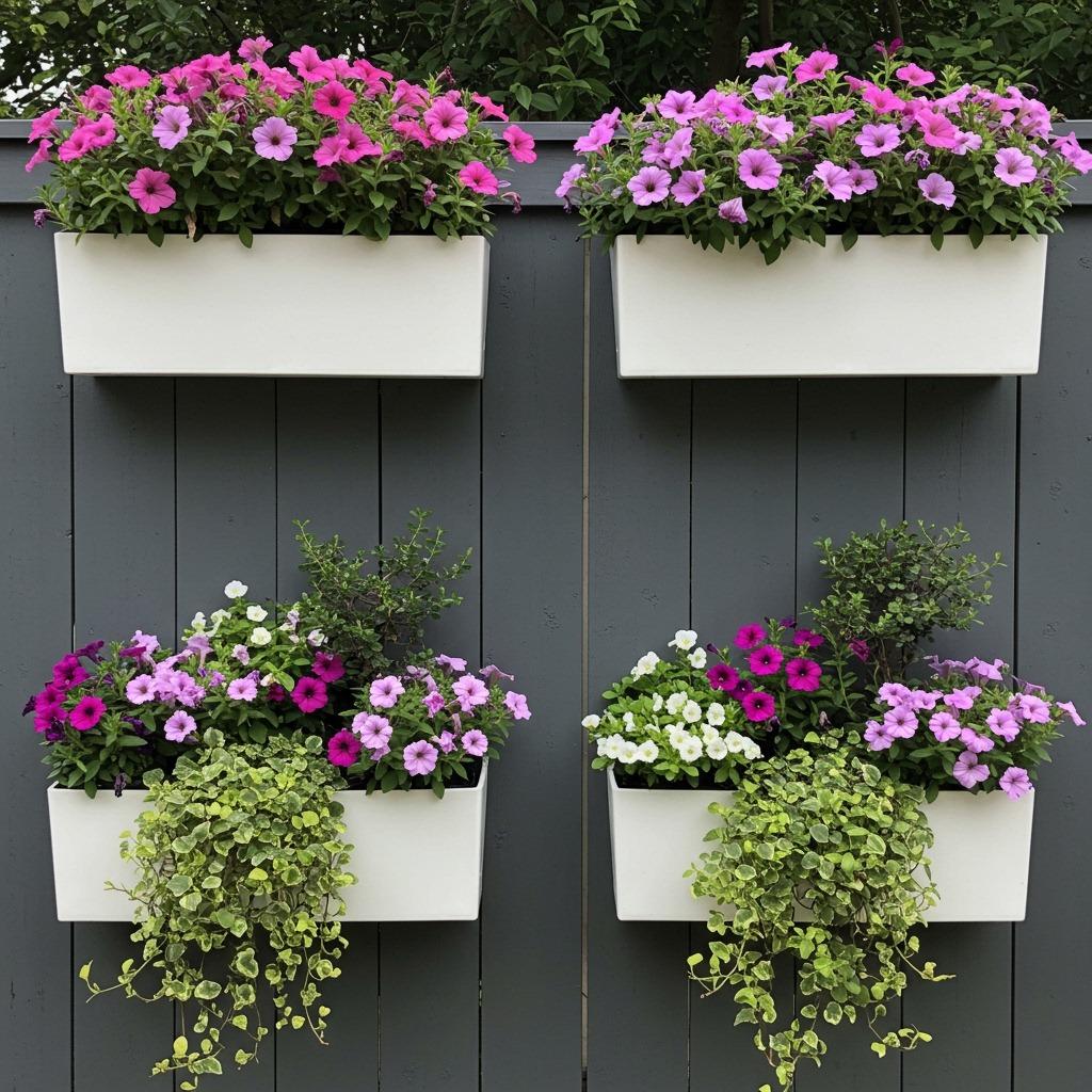 Window Box Gardens Stacked Vertically