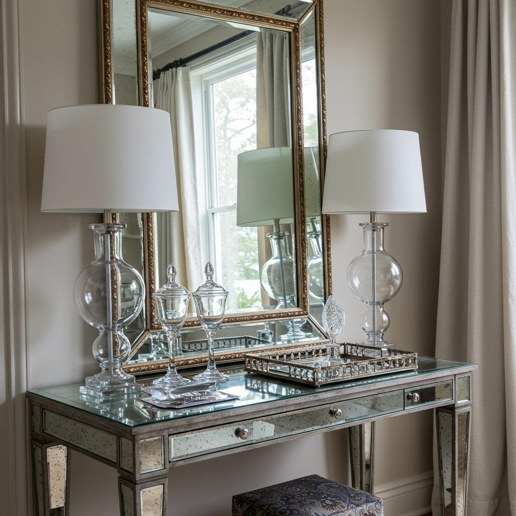 Add Mirrored or Reflective Surfaces Strategically