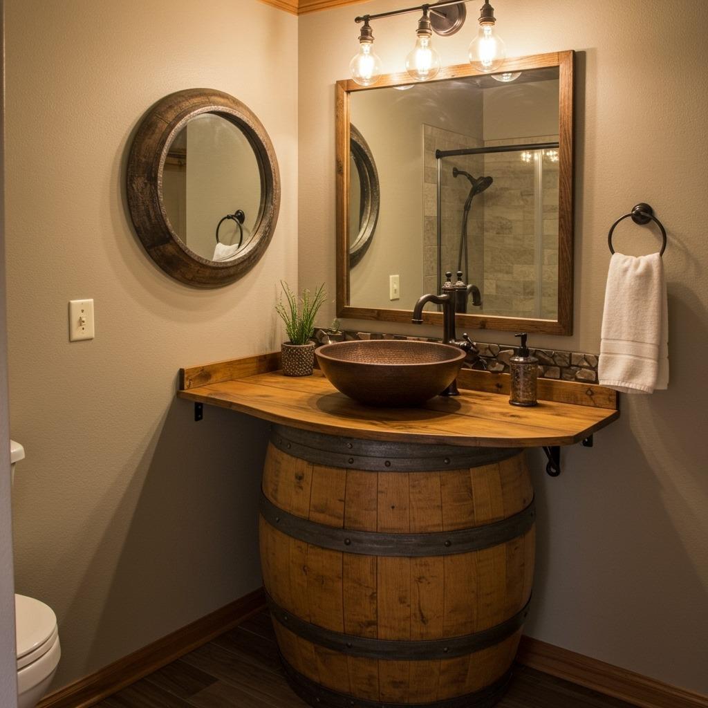 Barrel Half Vanity