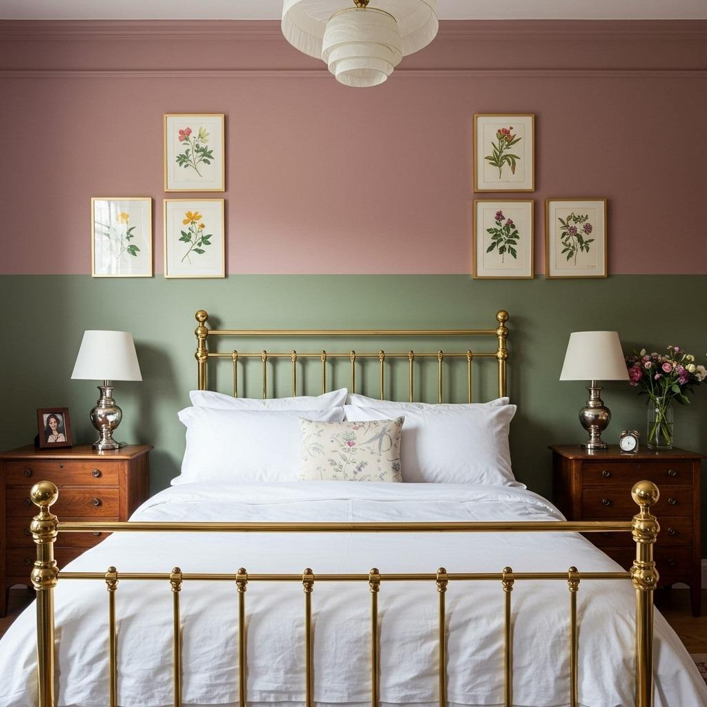 Dusty Rose and Sage Green