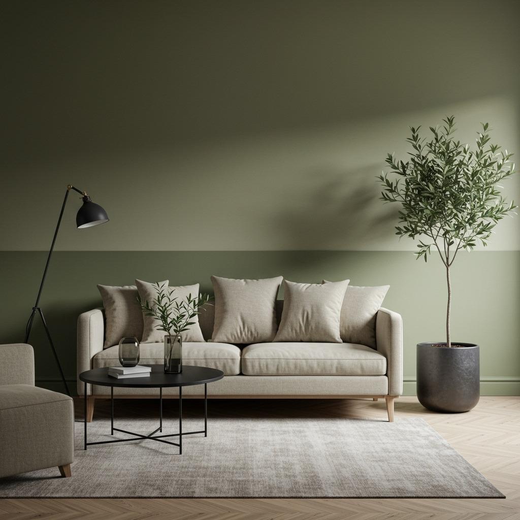 Greige and Soft Olive