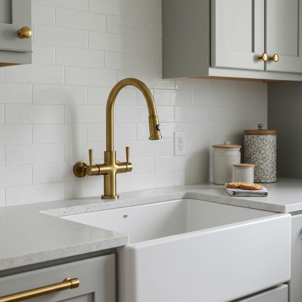 Install a Wall-Mounted Faucet to Free Counter Space