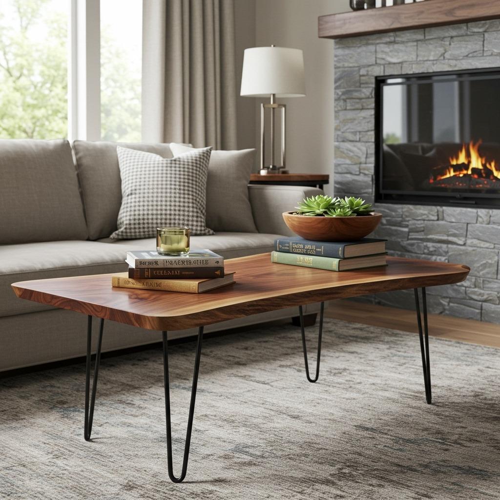 Live Edge Wood Coffee Table