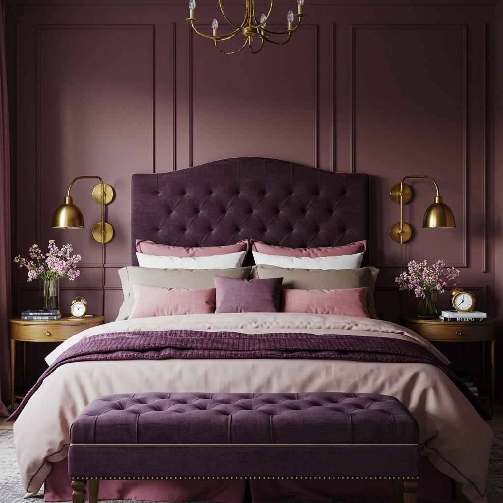 Moody Plum and Soft Pink