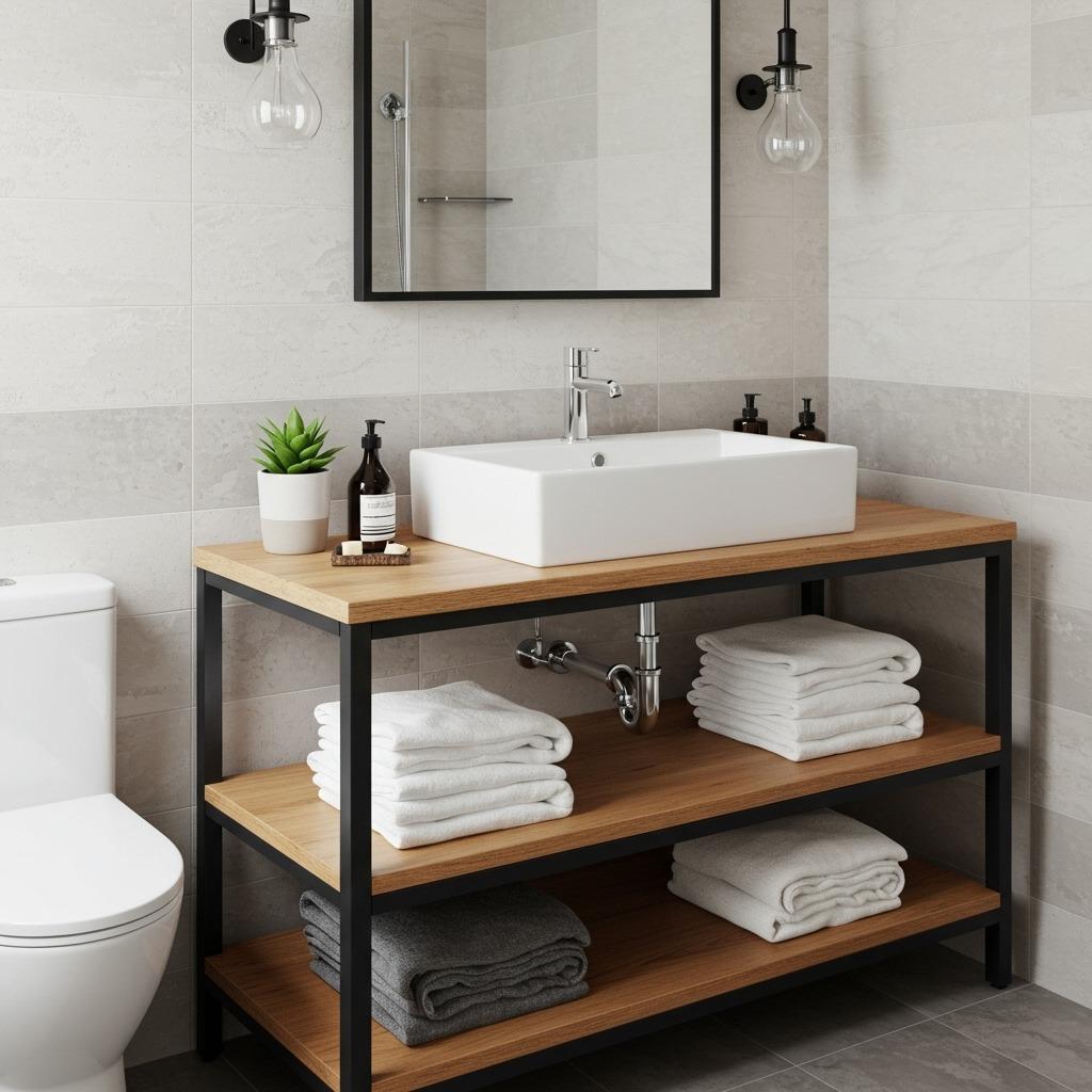 Open Shelf Industrial Frame