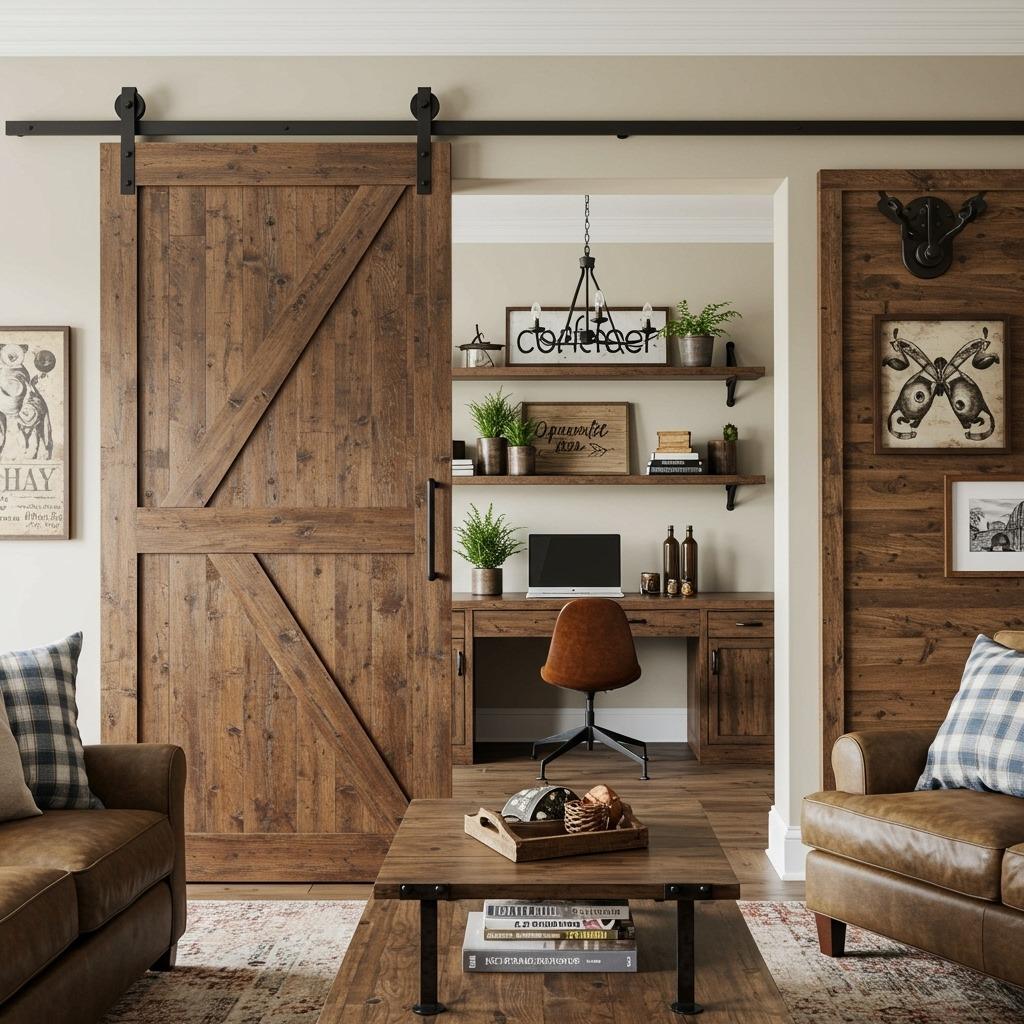 Sliding Barn Door as Architectural Element