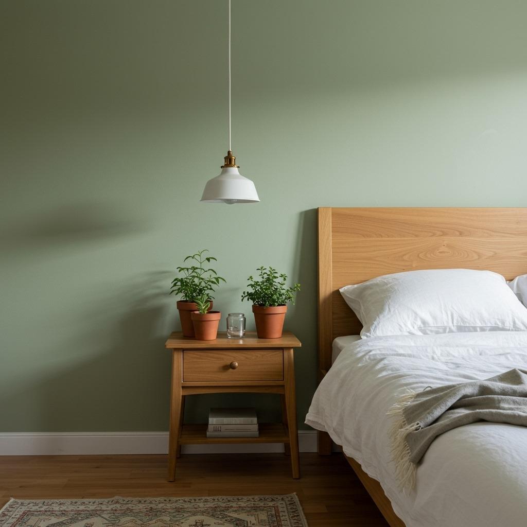 Soft Sage and Warm White