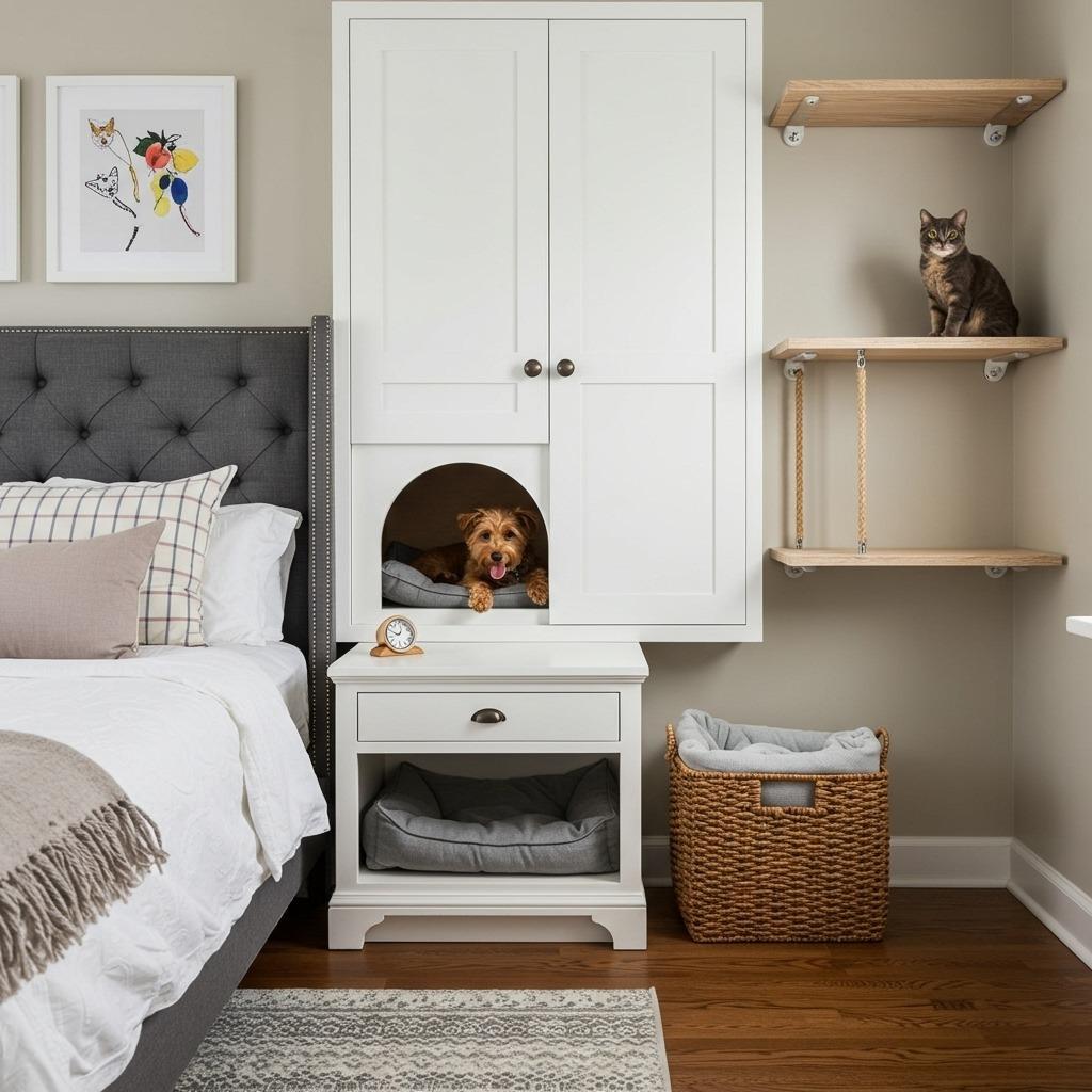 The Pet-Friendly Bedroom Layout
